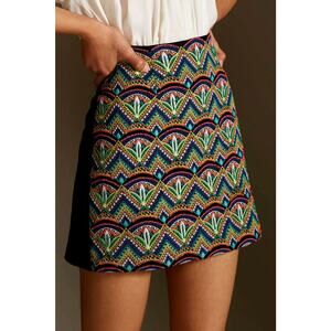 NWT Anthropologie Ollari Deco Beaded Mini Skirt - Large